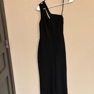 Black One-Shoulder Jumpsuit